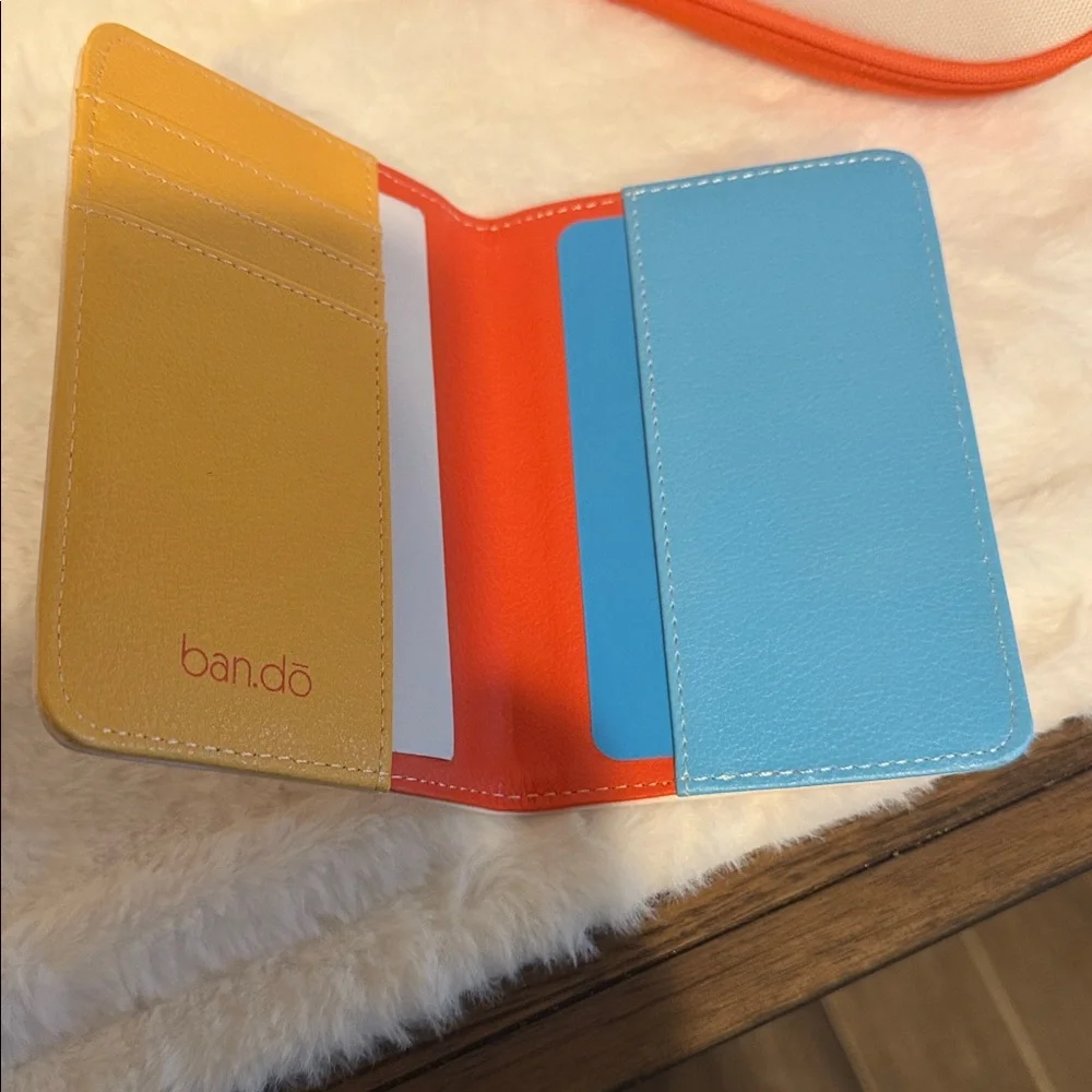 Ban.do Mobile Desk Pouch and Passport Holder Set I'd Rather‎ Be Flying NEW